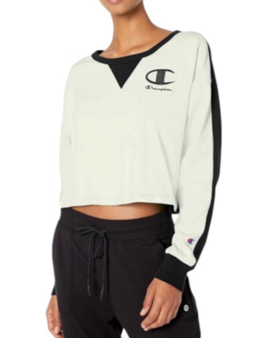 Champion Two-Tone Crop Sweat 🖤🤍
